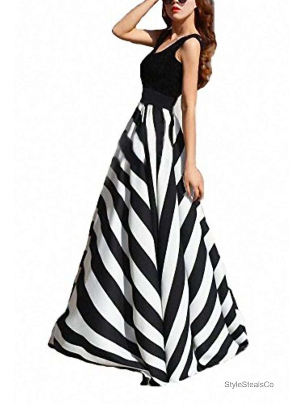 Women's Chiffon High Waist Maxi Skirt Floor Length Beach Casual Flowy